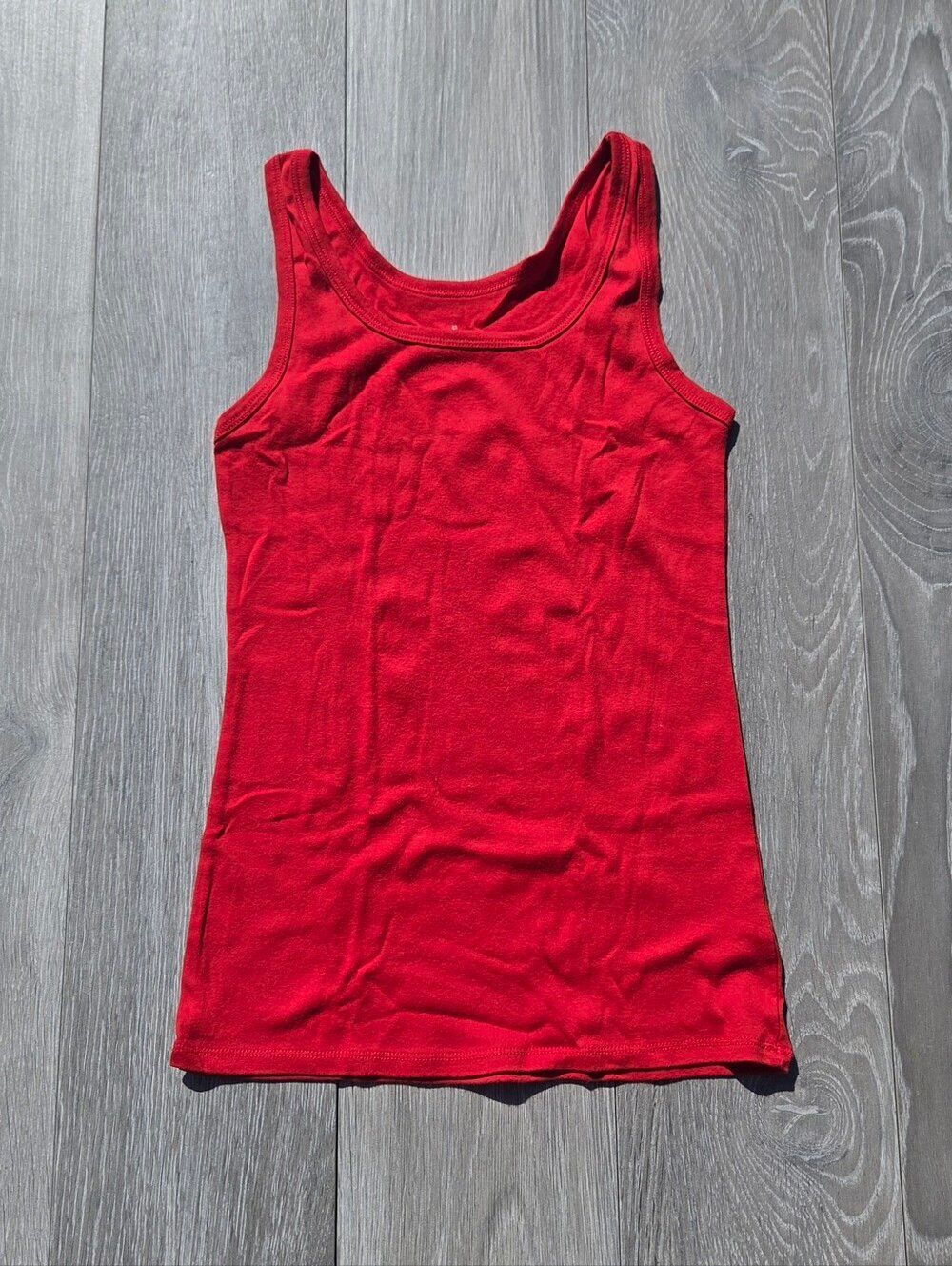 a new day Red Scoop Neck Tank Top - Sleeveless Basic